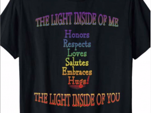 Namaste THE LIGHT INSIDE OF ME Yoga T-shirt