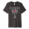 Yoga Flower Pansy bouquet T-shirt