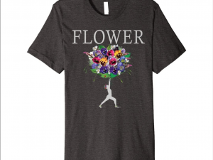 Yoga Flower Pansy bouquet T-shirt