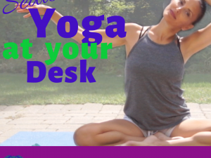 Seated Yoga at your Desk #deskyoga#beginneryoga#chairyoga