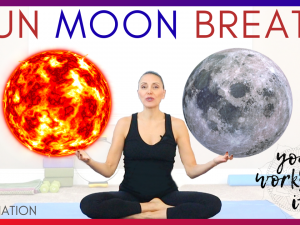 🌞SUN MOON BREATH Yoga Tutorial, BENEFITS  and Alternate Nostril Breath / Nadi Shodhana Pranayama 🌝